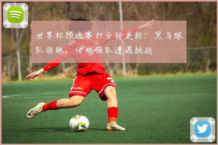 世界杯预选赛积分榜更新：黑马球队领跑，传统强队遭遇挑战